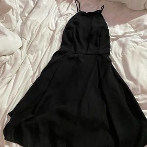Charlotte Russe Black Flow Dress